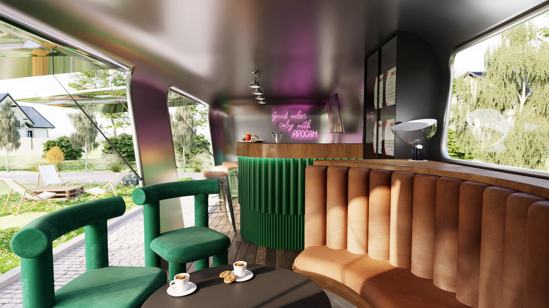 Wizualizacja przyczepy kamplingowej/ Stilo