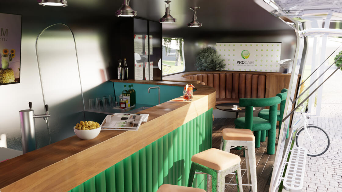 Wizualizacja przyczepy kamplingowej/ Stilo