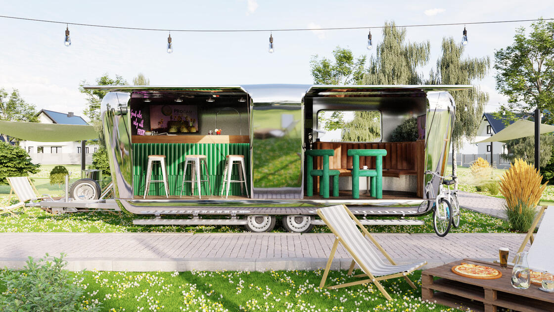 Wizualizacja przyczepy kamplingowej/ Stilo